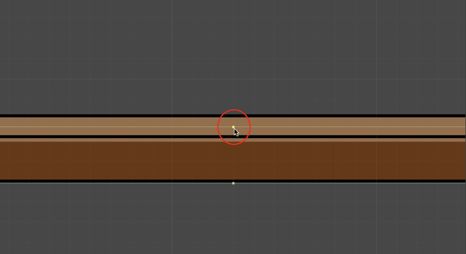 floorの当たり判定を調整している画像