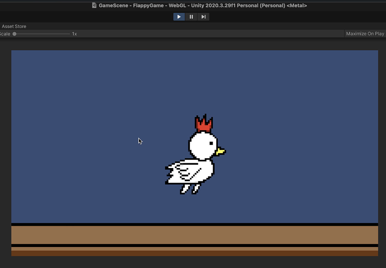 テストプレイでカメラの動作を確認している画像1