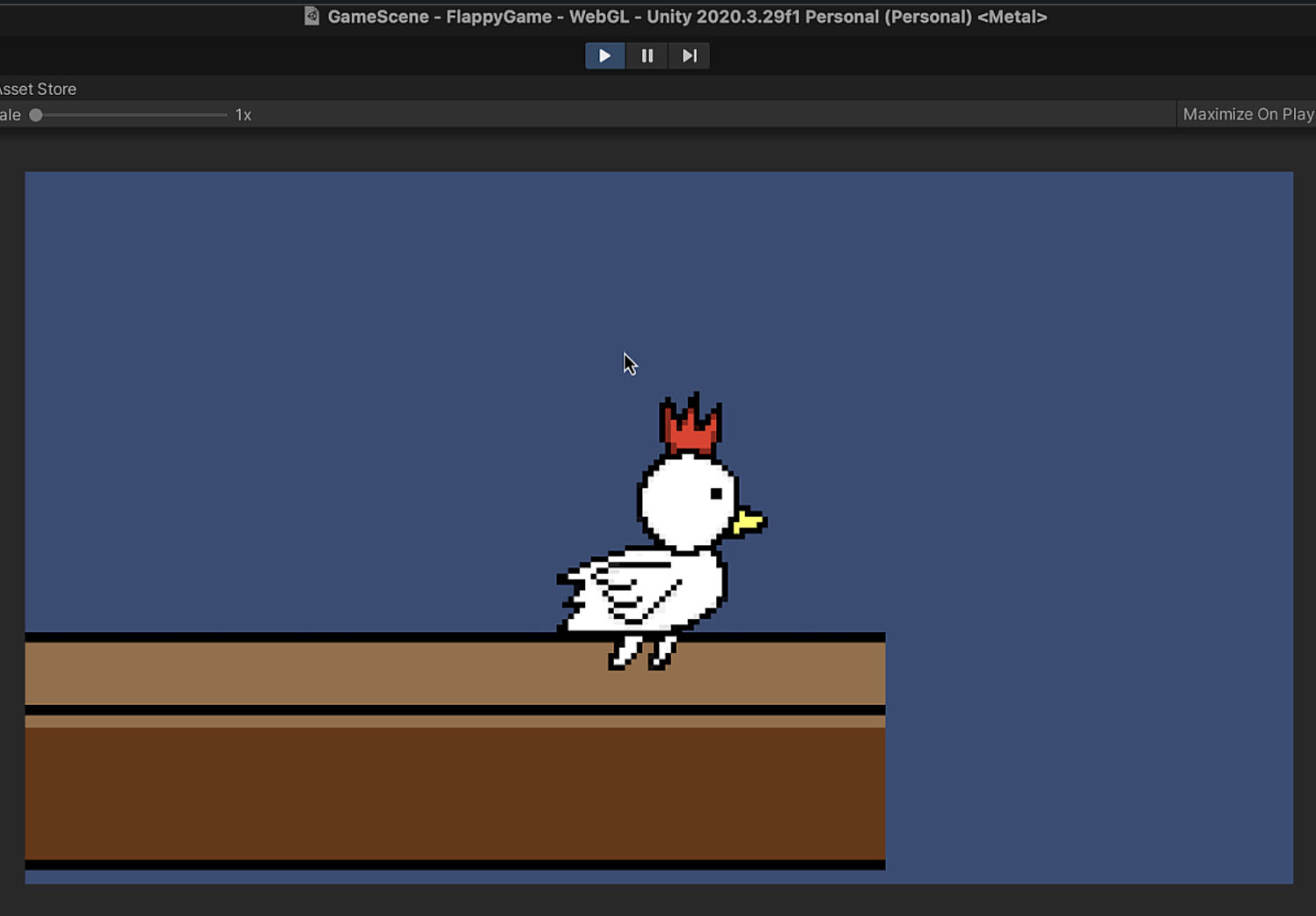 テストプレイでカメラの動作を確認している画像2
