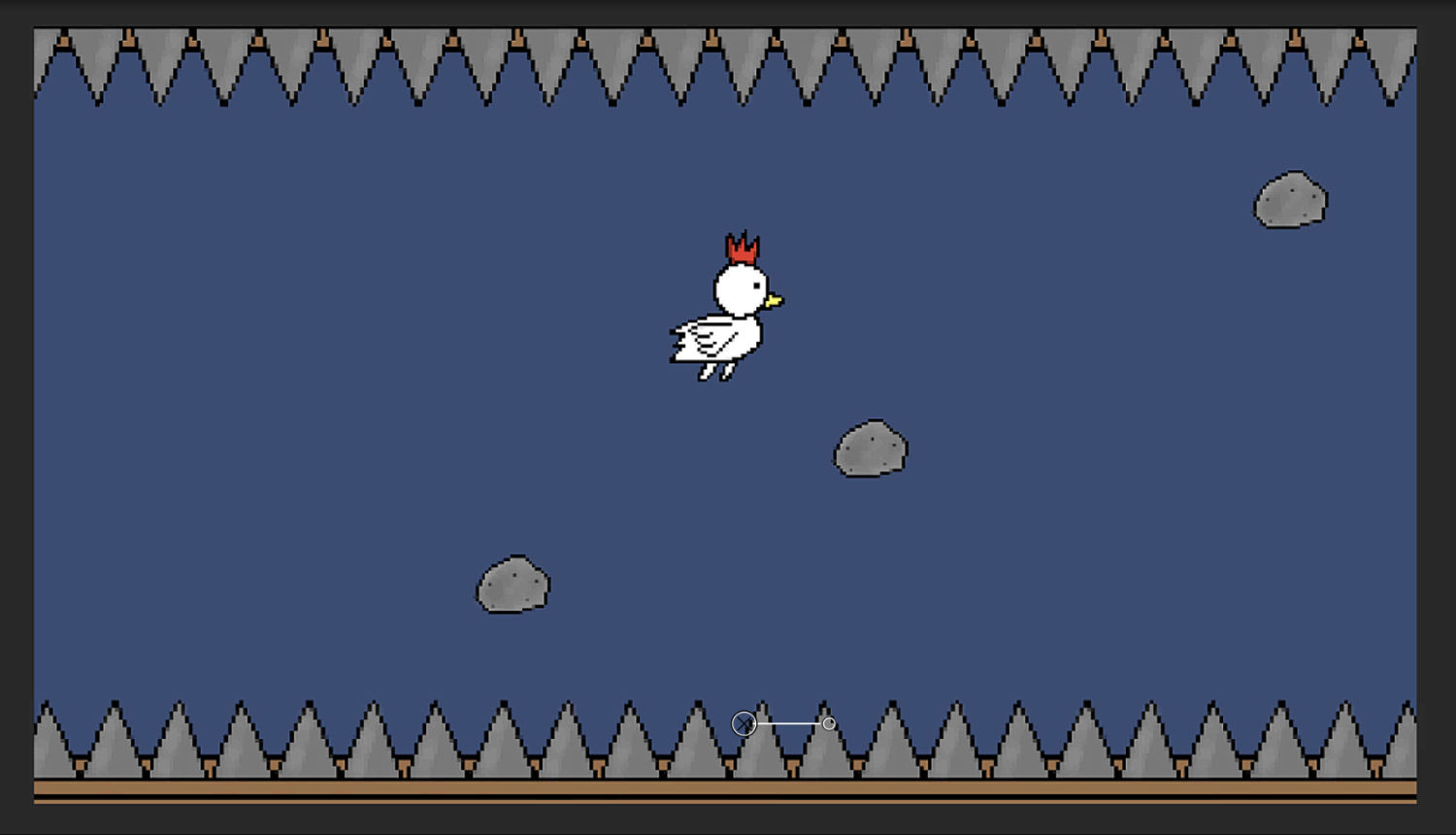 フラッピー風ゲームの画像